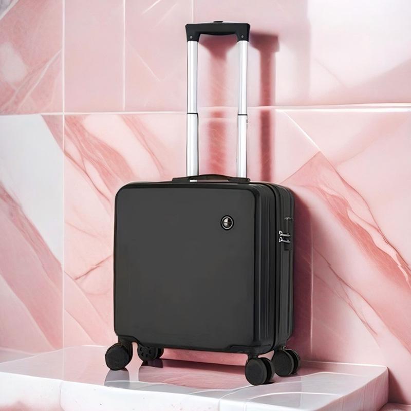18" Carry-on Travel Suitcase with Universal Wheels and Lock, Sturdy Trolley Case for Students, 20" Version Available