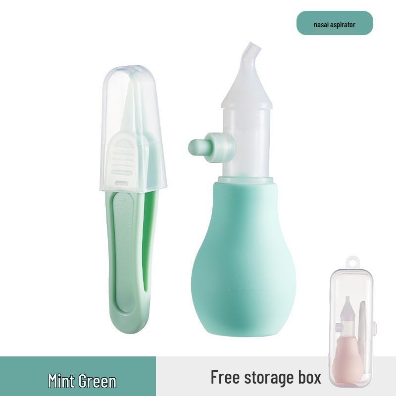 Silicone Anti-Backflow Infant Nasal Aspirator - Manual Pump Nasal Mucus Cleaner
