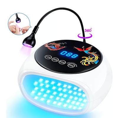 Led Lamp For Nails Uv Nail Drying Light For Gel Nail Smart Nail Dryer With 660nm Red Light Nail Curing Lamp for Gel Polish