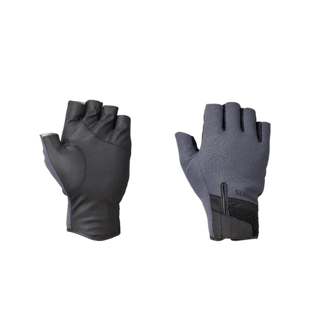 Shimano Titanium Alpha Large Gloves, 5-Piece Cut, GL-015V, Charcoal,