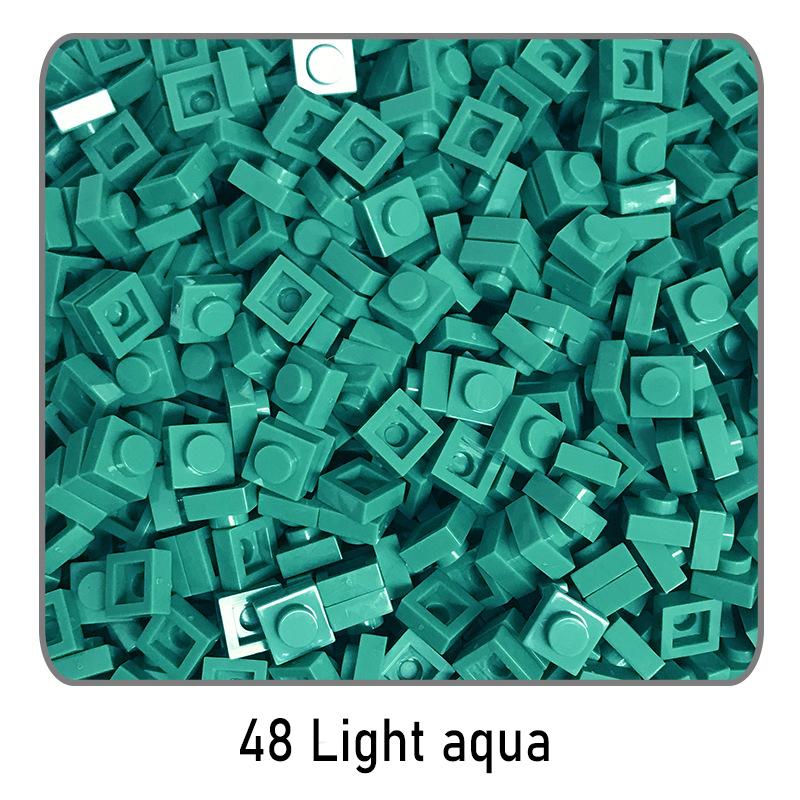500Pcs Diy Pixel Art Building Blocks Thin Figures Bricks Compatible With 3024 1X1 Square Bricks Bulk Assemble Toys Gift For Chil