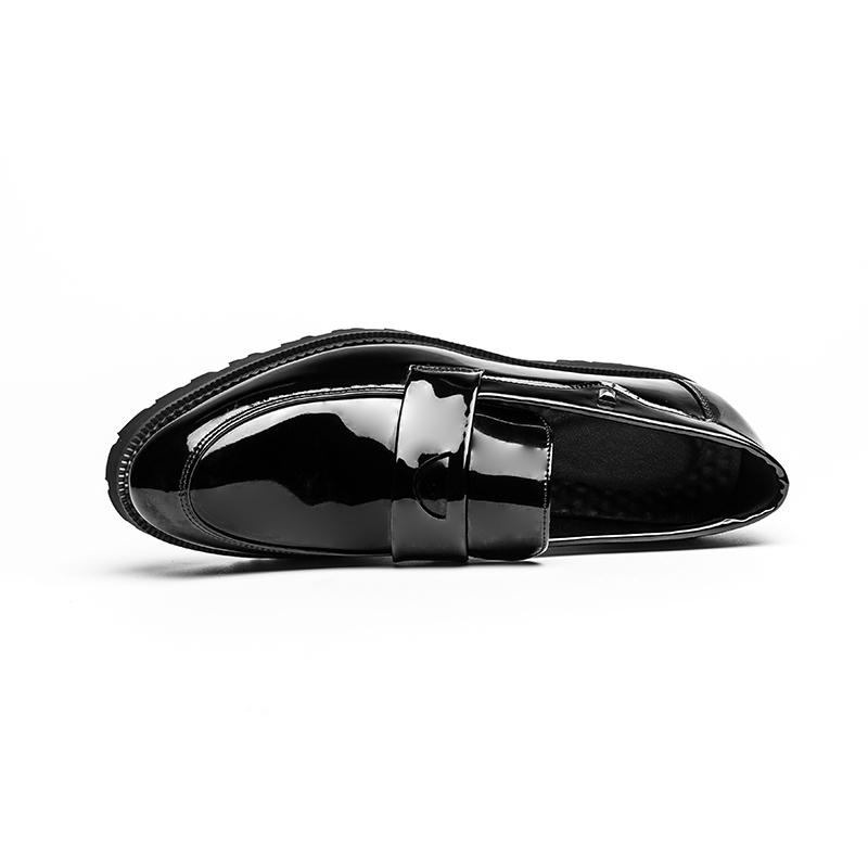 Men Loafers Formal Business Black Leather Shoes Office Shoes Casual Dress Prom Tuxedo Party Shoes Large Size