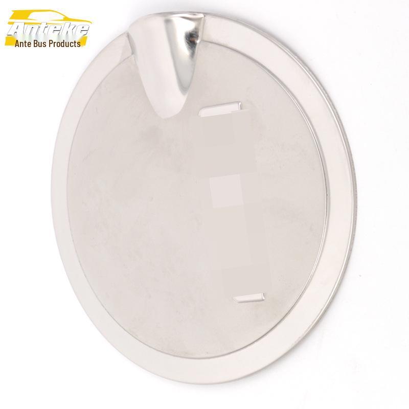 Fabia Stainless Steel Fuel Tank Cap Cover - Anti-Scratch Decorative Sticker for Cars