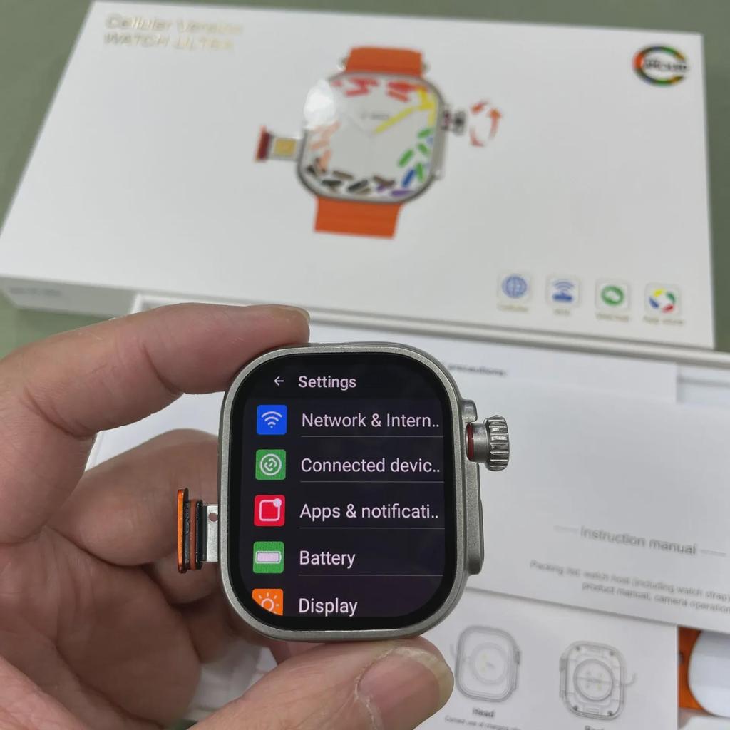 5G Smartwatch with Full Network Connectivity, WiFi, AMOLED Screen, Camera, Video Download, and GPS Navigation