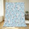 Non-Pilling Seagull Flannel Blanket Soft Warm Cozy Throw for New Moms, All Seasons Couch Nap, Christmas & Halloween Home Decor