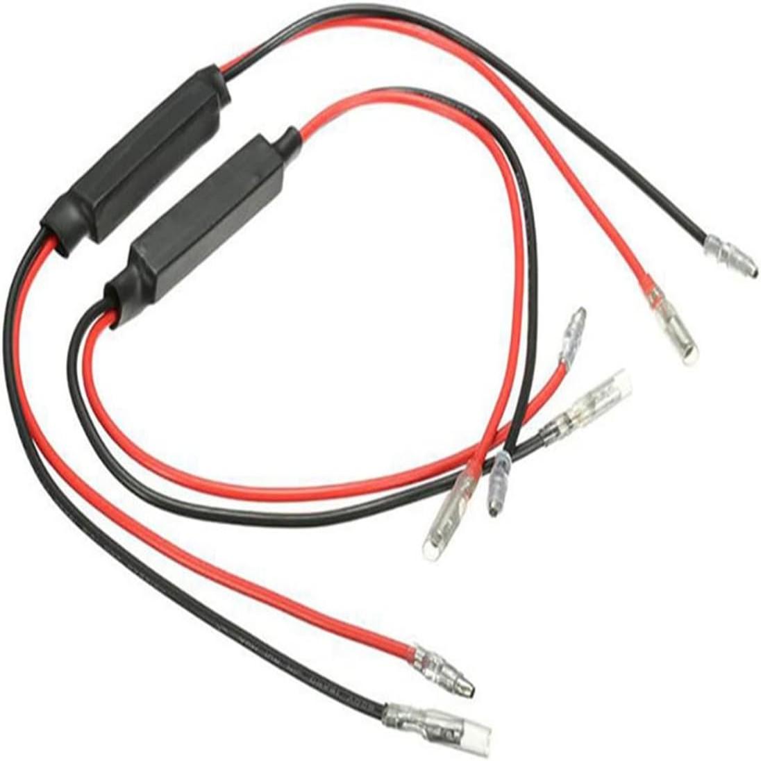 

2023 2 шт. 10 Вт мотоциклетная светодиодная мигалка, индикатор указателя поворота, резисторный адаптер, универсальный адаптер для мотоцикла, скутера, квадроцикла, бездорожья 2PCS чёрный