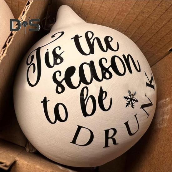 1 Pc/8 Pcs Prank Christmas Ball Funny Bauble Christmas Hanging Ball Rude Humor Hanging Ornaments for Christmas Tree Decor