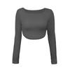 Women Square Neck Vintage Solid Sweater Pullovers Casual Long Sleeves Jumpers Autumn Female Slim Kintting Top