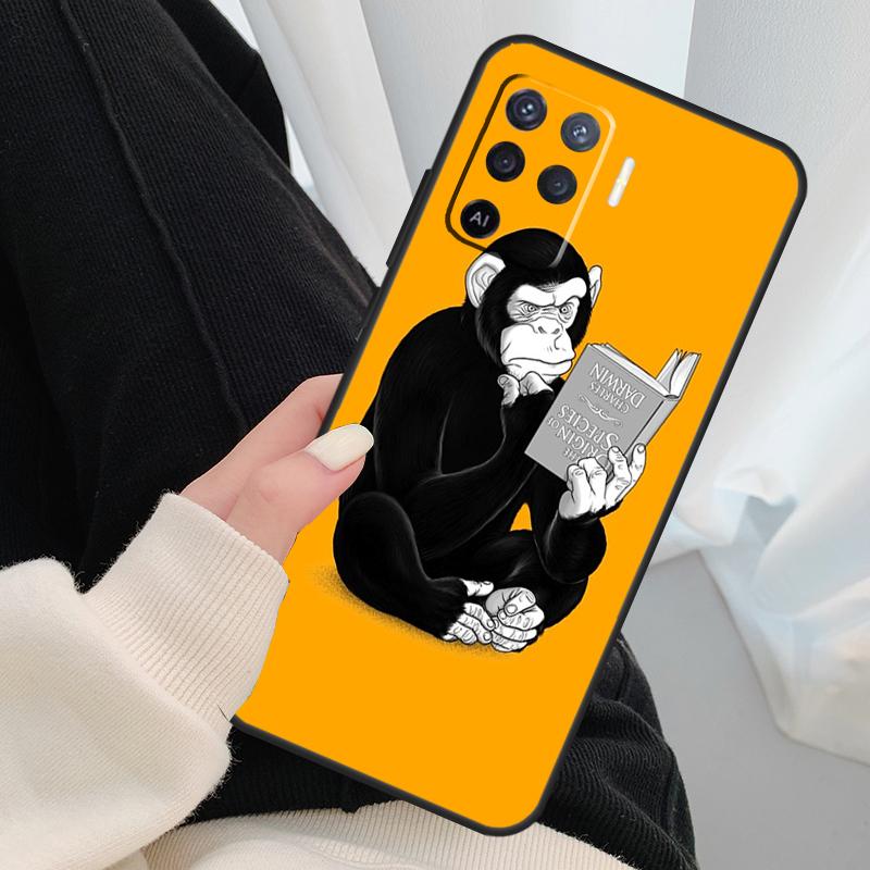 

Cartoon Monkey Case For Oppo A18 A38 A58 A78 A98 A80 A60 A40 A96 A76 A16 A94 A74 A54 A15 A17 A57 A77 A5 Pro OPPO A38 4G