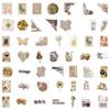 10/30/50/100pcs Retro Bohemia Aesthetic Stickers Vintage Waterproof Decals DIY Computer Notebook Diary Graffiti Sticker Pack