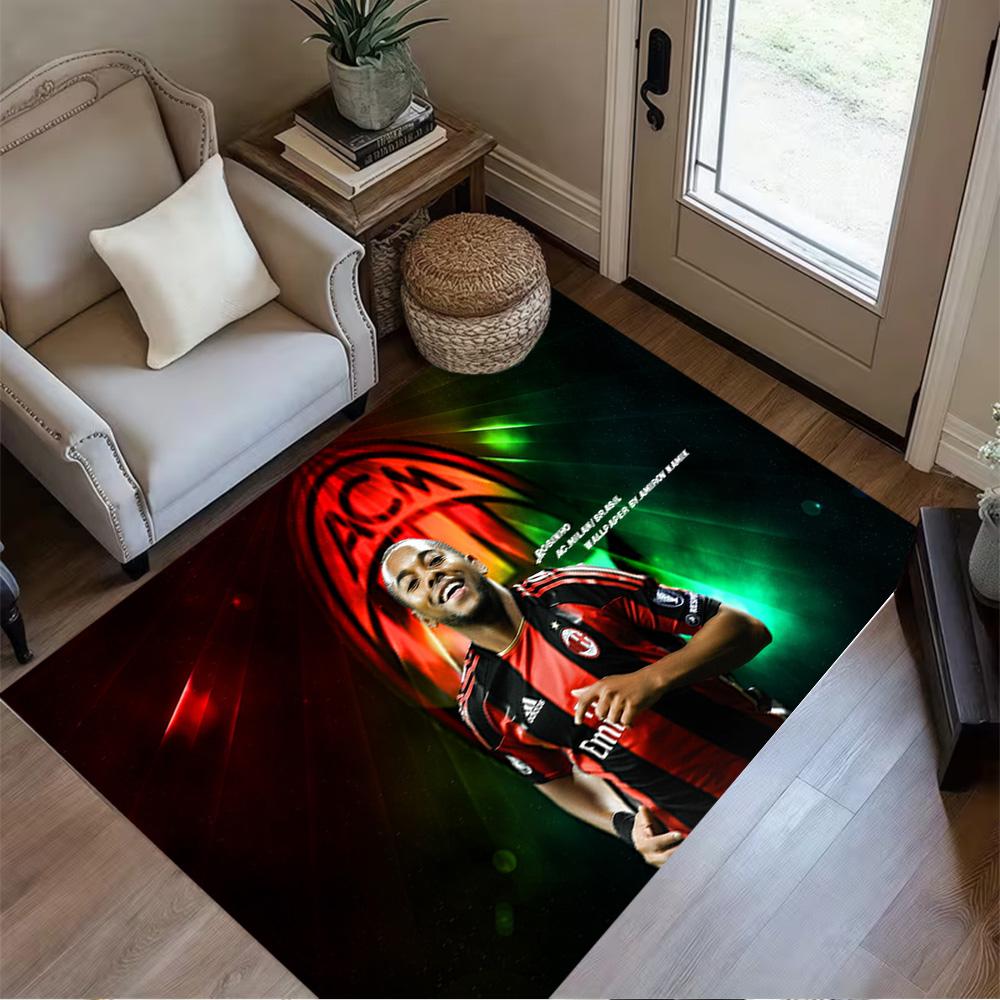 Ac Milan Celebration Floor Mat Suitable for Balcony Living Rooms Study Room Entryway Antislip Carpet Decorate Offices Gift for Festivals