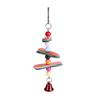 Pet Bird Parrot Colorful Beads Bell Toys Chewing Swing Cage Accessory