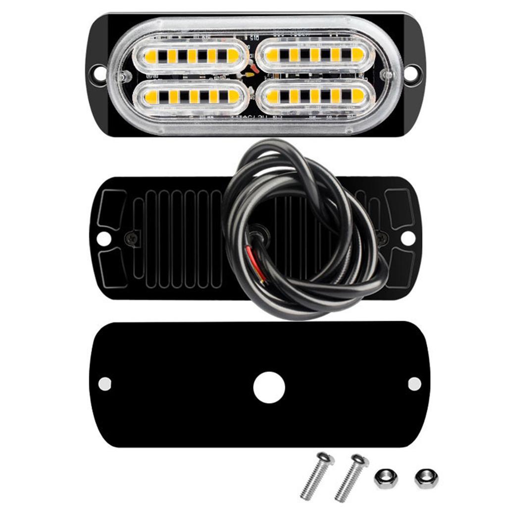 20LED Car Warning Light Grill Breakdown Light Car Truck Trailer Beacon Lamp LED Amber Side Light For 12V - 24V Car