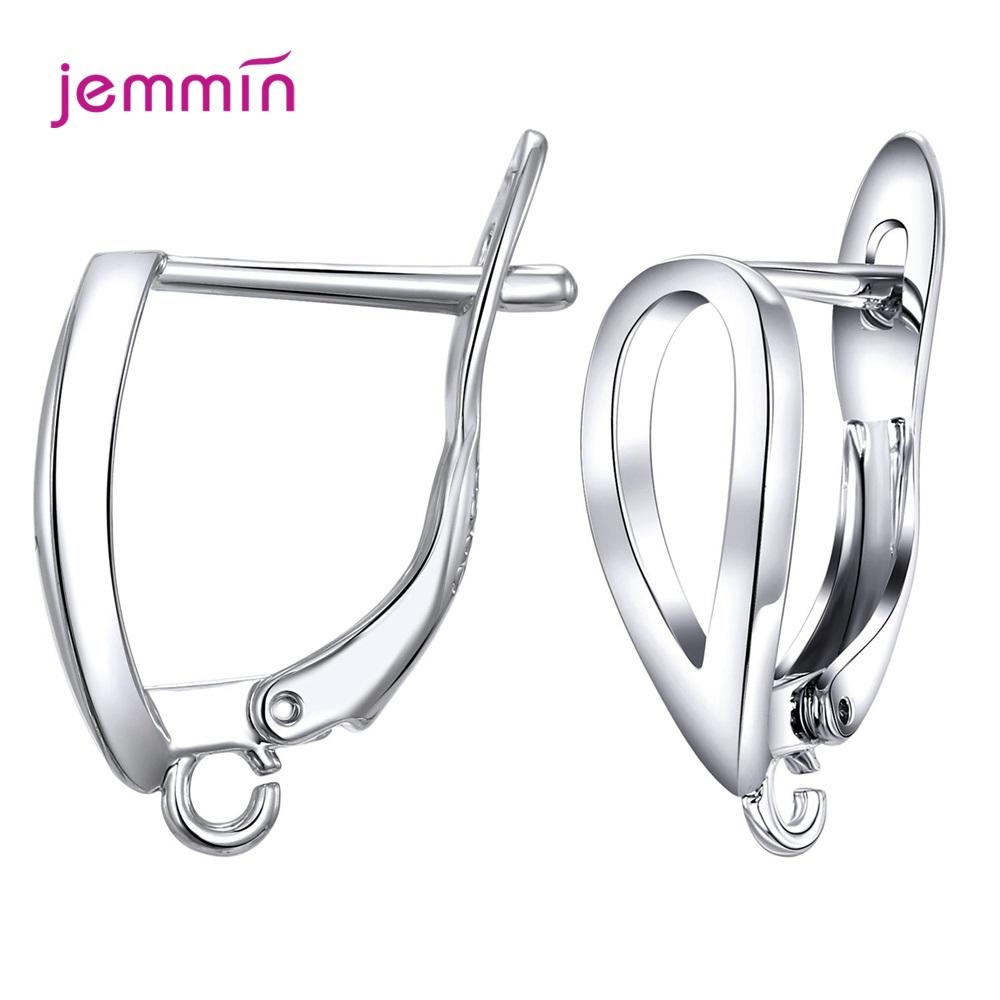 High Quality Fashion Jewelry Components For DIY Jewelry Accessory Genuine 925 Silver Earring Findings For Women Jewelry