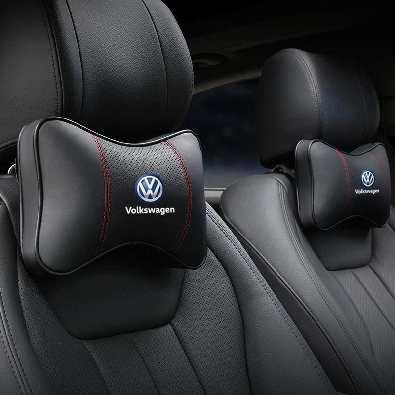 Cuscino per Testa e Collo da Auto, Spallacci per Cintura di Sicurezza per VW Volkswagen Tiguan Polo Golf 6 Jetta, Rivestimenti Interni MDJE-A457