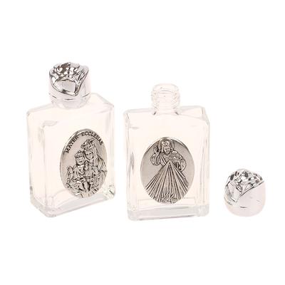 12 Arten von Glas Weihwasser Jesus Flasche Religiöse Kreuzflasche Christliche Jungfrau Skulptur Flasche Nachfüllbare Weihwasserflasche