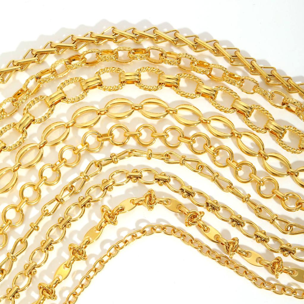 Fashion Jewelry, Stainless Steel Multi-Style Cross Chain Handmade Chain Necklace, Women'S Collarbone Chain 2697