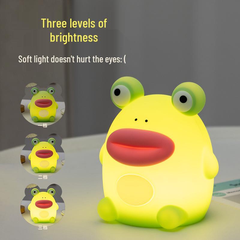 Wahaha Funny Frog Night Light: Cute Bedside Sleep Companion & Atmosphere Lamp