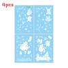 Christmas Pvc Static Cling Window Stickers With Snowman For Display Festive