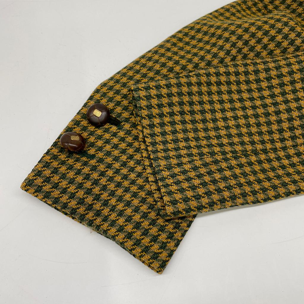 RENA LANGE Khaki X Yellow Tweet Jacket Jacket 40 Khaki/YellowUsed