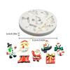 55KF Santa Snowmans Silicone Mold Fondant Mold DIY Christmas Ornaments Mold