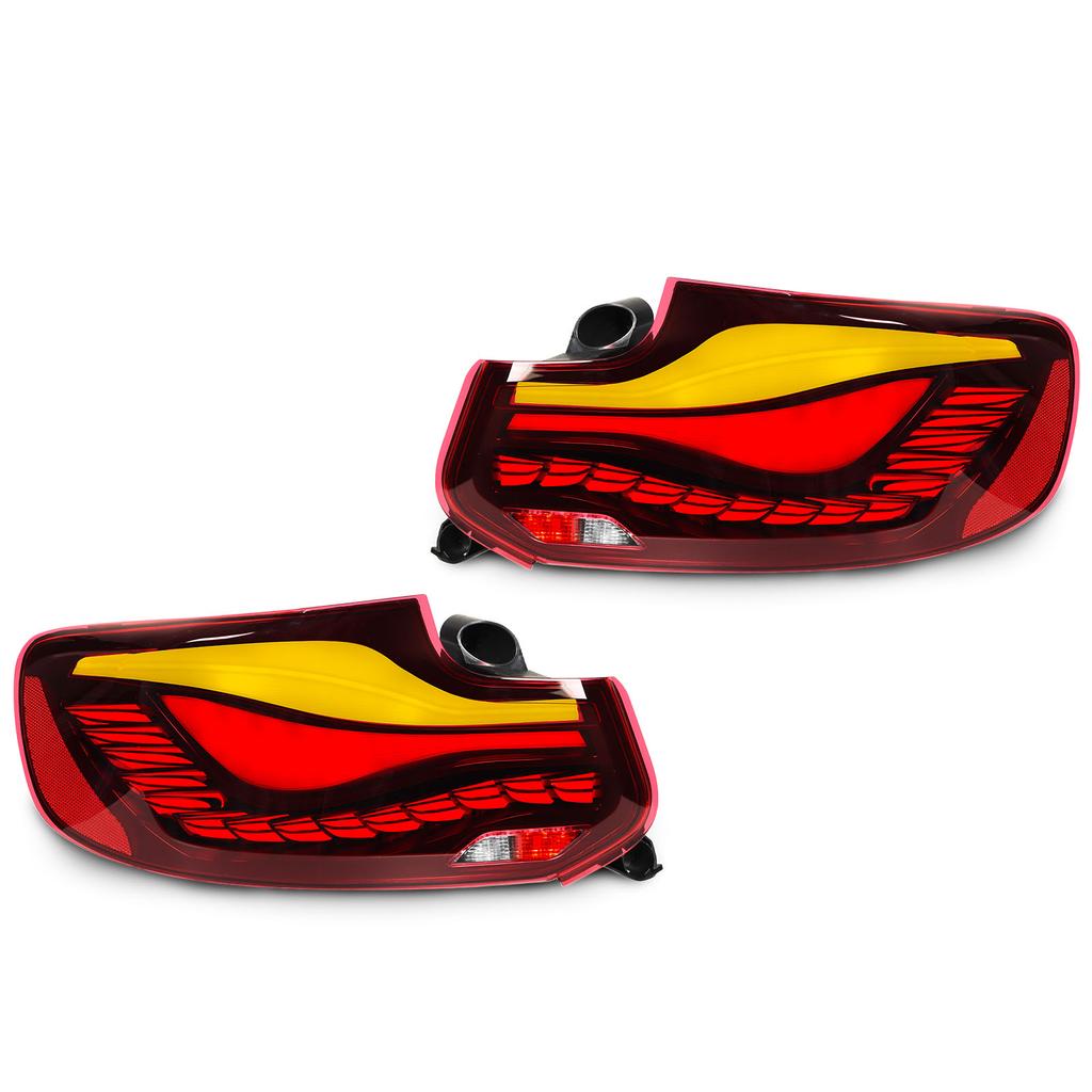 V1 GTS OLED Style LED Tail Lights Dynamic Turn Signal for 2 Series F22 F23 M2 F87 M2C 2014 to 2021
