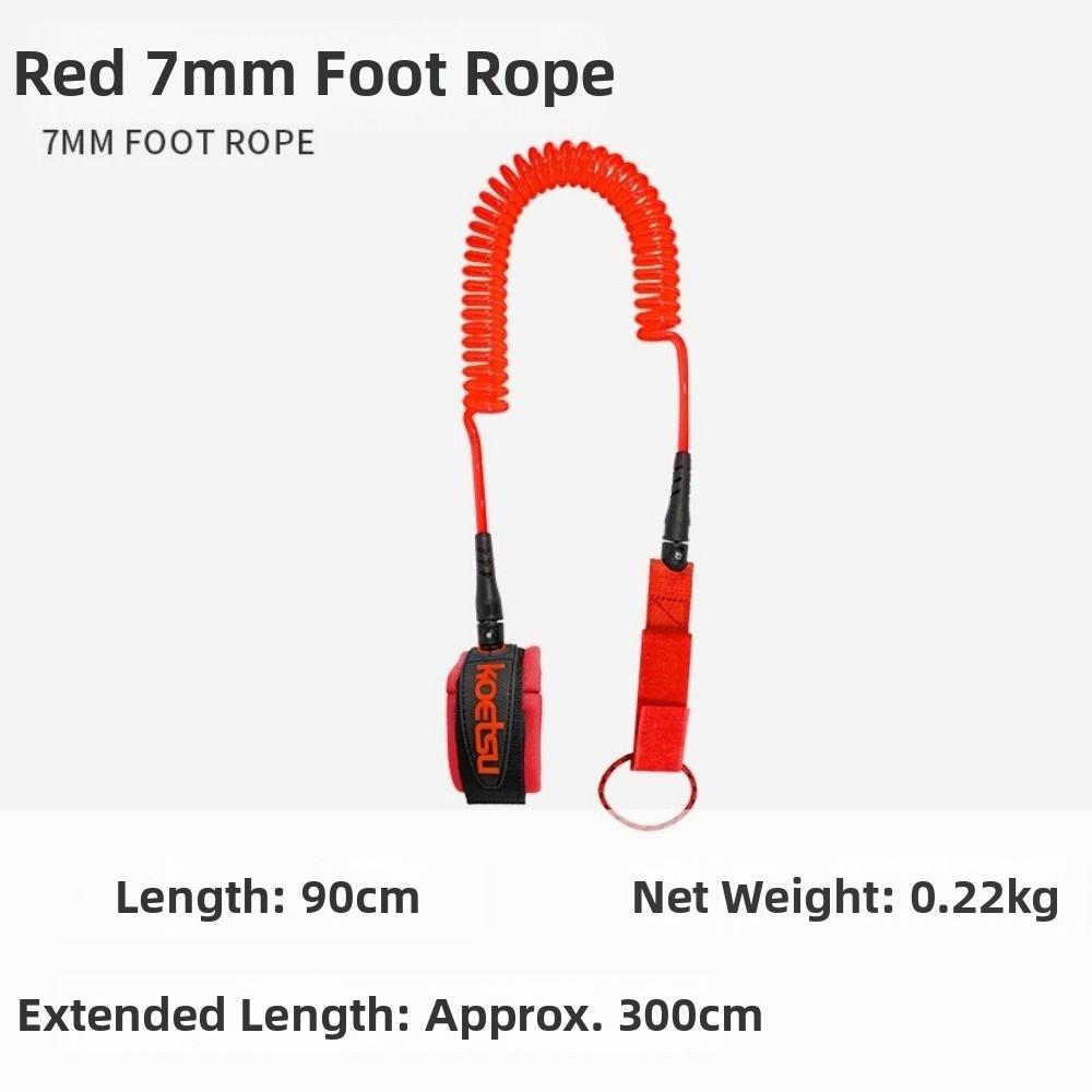 5mm/7mm Elastic Sup Board Foot Leg Rope TPU Surfing Safety Hand Rope