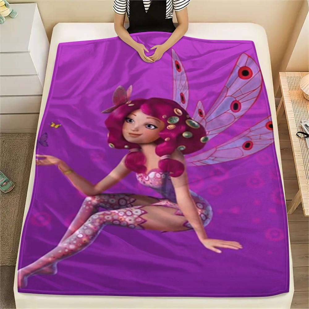 1PC Mia And Me Print Flannel Blanket, High Quality Comfortable for All Seasons, Home Decor, Warmth and Comfort, Perfect for Christmas Gifts 89
