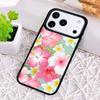 Hibiscus Flowers Floral Hybrid Phone Case for iPhone 17 Air 16 15 11 12 14 13 Pro Max Shockproof Cover