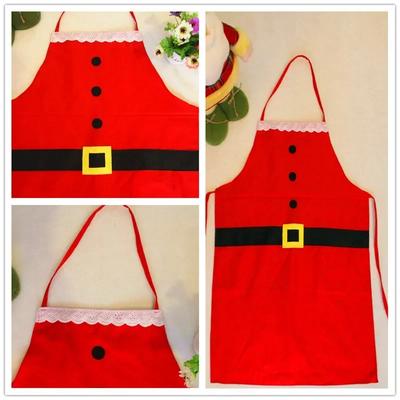 5 Stück Frohe Weihnachten Schürze Dekorationen für Zuhause Küchenzubehör Spitze Natal Neujahr Weihnachtsgeschenke Kochschürze