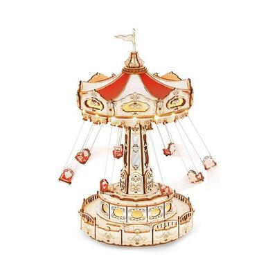 Different Exploration Life Korean Manual Robot Time Swing Ride EA02 SWING RIDE Amusement Park DIY Series, Korean Popular Puzzles