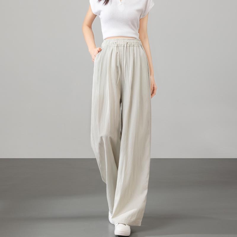 Maternity Wide-Leg Summer Pants - Lightweight, Belly-Friendly, 2026 Style Medium