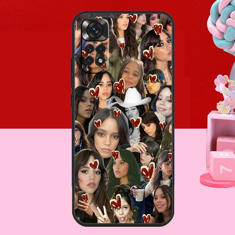 Jenna Ortega Case For Xiaomi Redmi Note 12 Pro Turbo Note 11 9 8 10 Pro 9S 10S 11S 12S 9C 10C 12C Cover