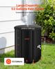 Collapsible Rain Barrel, 201 L Portable Rain Water Collection Barrel, 1000D PVC Rainwater Collection System, Garden Water Catcher Tank Storage