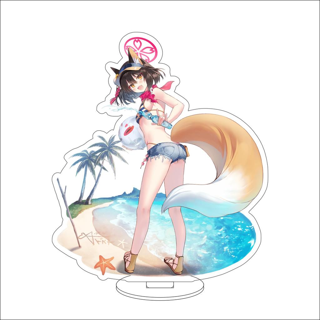 16CM Anime Blue Archive The Animation  Cosplay Acrylic Stand Ornaments Okusora Ayane Sorasaki Hina Figure Stand Halloween Gifts