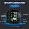 Intelligentes Handgelenk-Blutdruckmessgerät mit Sprachausgabe & Dual-Benutzer-Modus - 198 Speicherplätze, Wiederaufladbar, Dreifarbige LED