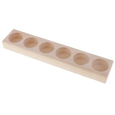 Wooden Essential Oil Display Stand One Tier Organizer Box Tray Shelf for Storing and Presenting Roller Bottles