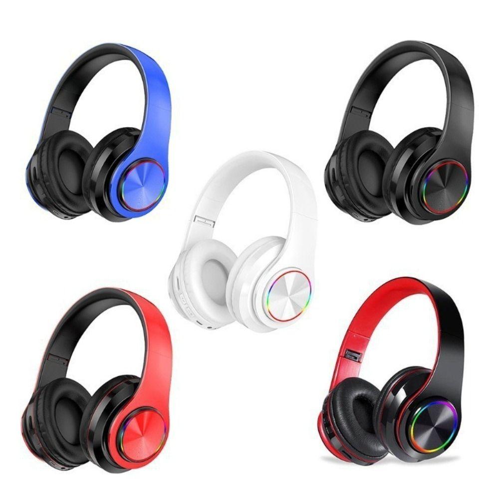 RGB Lighting Noise Cancelling Headphones HIFI Audio Wireless Headphones Sports Use