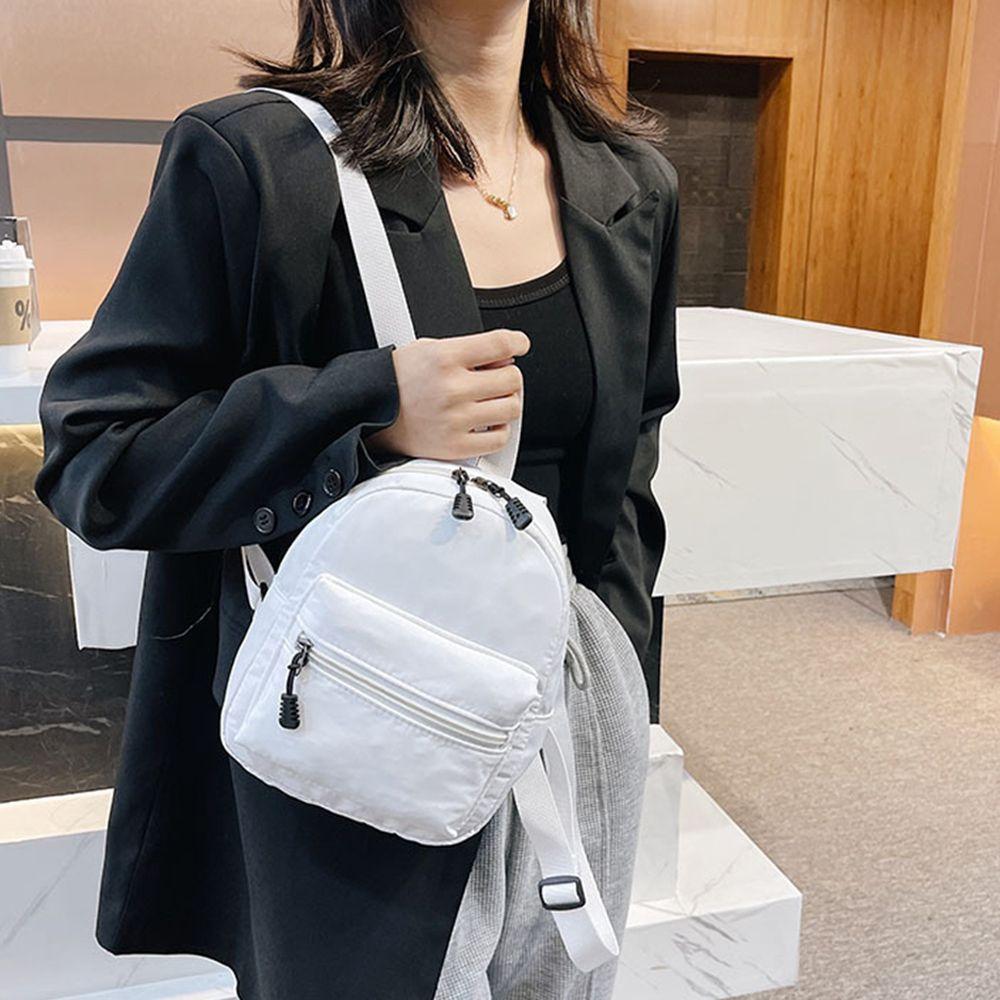 Trend Casual Fashion White Rucksack Small School Bags Mini Backpacks Female Bag