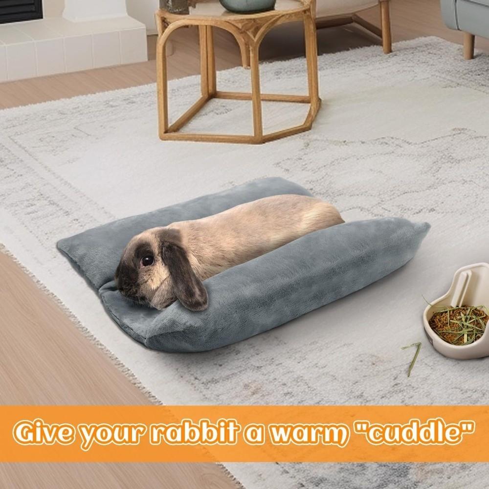 Washable Bunny Concave Bed Thickened Rabbit Cushion Soft Cuddle Cushion Mat Rabbit