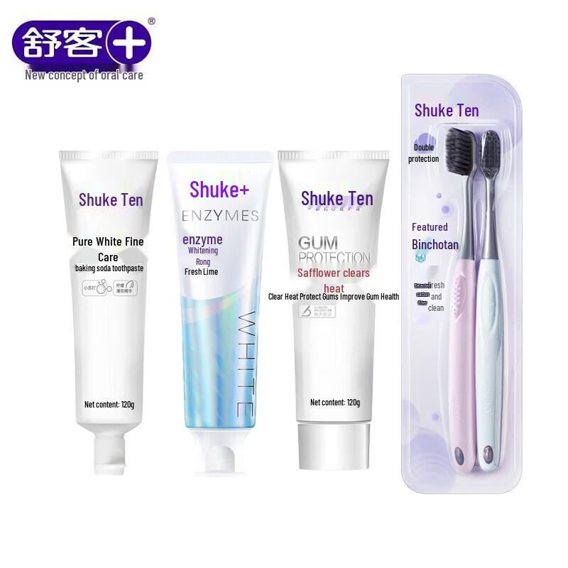 Shuke+ Premium Oral Care Toothpaste & Toothbrush Set