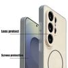 INS Sunflower Print Magnetic Case For Samsung S26 Ultra S25 Edge S24 FE S23 S22 Plus A54 A15 A35 A55 A16 A36 A56 A17 A37 A57 5G Matte Cover