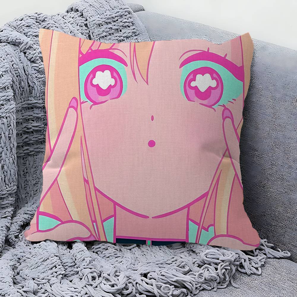 MMy DressUp Darling Anime Pillow Covers Cartoon Sofa Decorative Home Doublesided Printing Short Plush Cute Cushion Cover