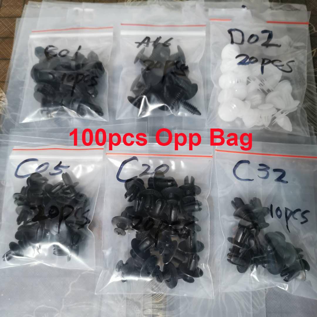 

100 шт. Автомобильные аксессуары, смешанные автомобильные крепежные зажимы, фиксаторы для Suzuki Vitara, аксессуары для автомобилей, новинка, лучшие Octavia