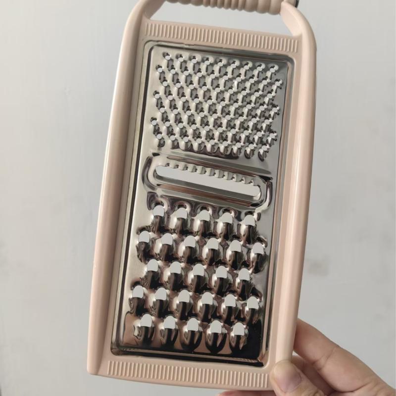 Food Grade Stainless Steel Grater Sharp Blades Non Slip Handle Shredder for Cheese Vegetables Kitchen Use