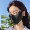 UPF50+ Breathable Sun Protection Face Mask with Adjustable Ear Straps for Outdoor Cycling, Spring/Summer Ice Silk 3D Design