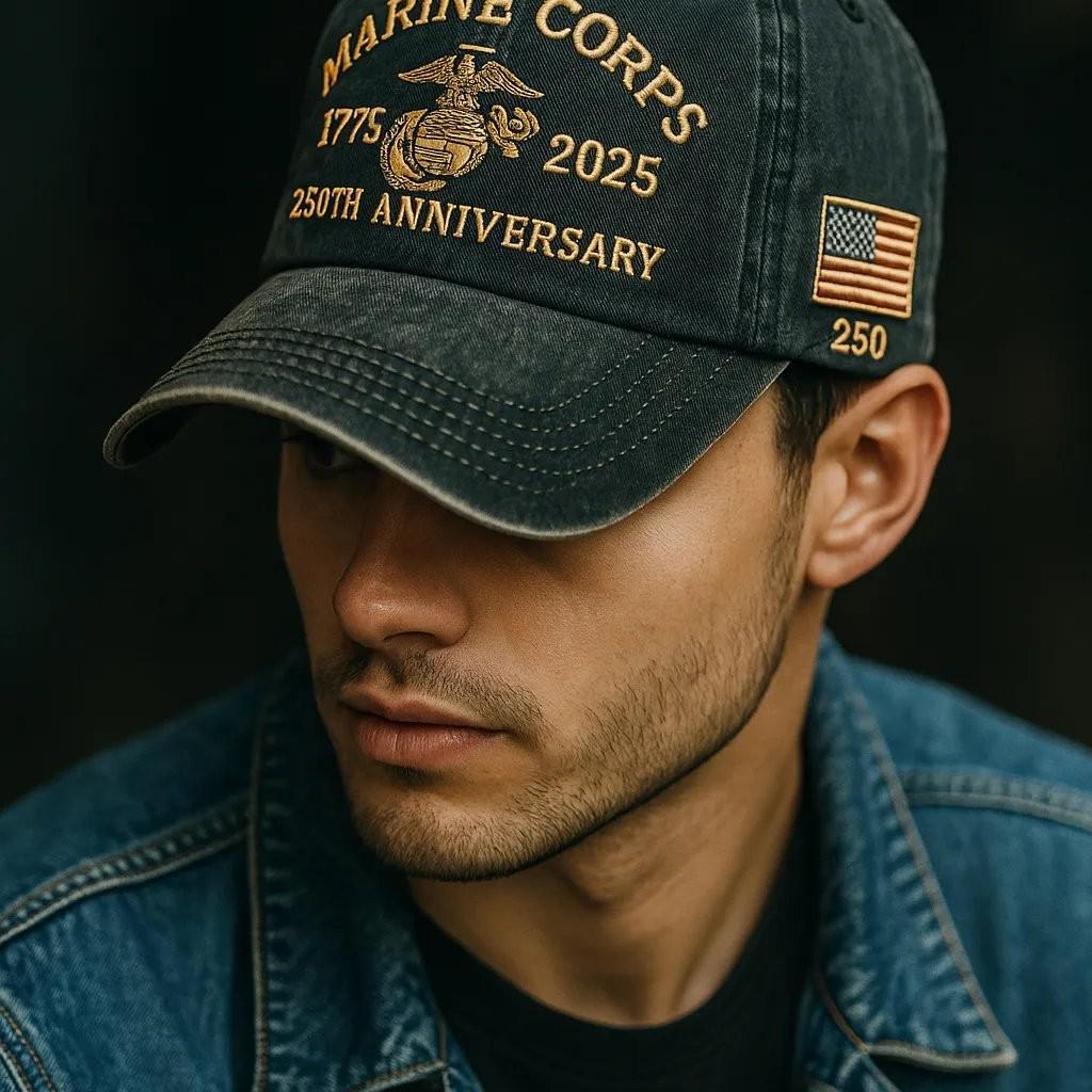 American Independence 250th Anniversary Commemorative Embroidered Sun Protection Baseball Cap.