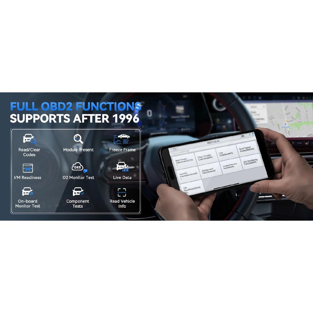 2026 Novo XTOOL Anyscan A30D V2.0 Scanner OBD2 Gratuito Vitalício Ferramentas de Diagnóstico Bluetooth Todos os Sistemas 19 Redefinições Bidirecional FCA