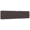 Bed Frame without Mattress Dark Brown 200x200 cm Fabric
