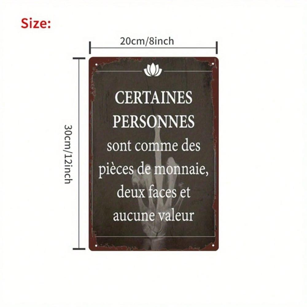 Vintage French Quote Metal Wall Art 8x12 Iron Sign Retro Home Cafe Bar Decor